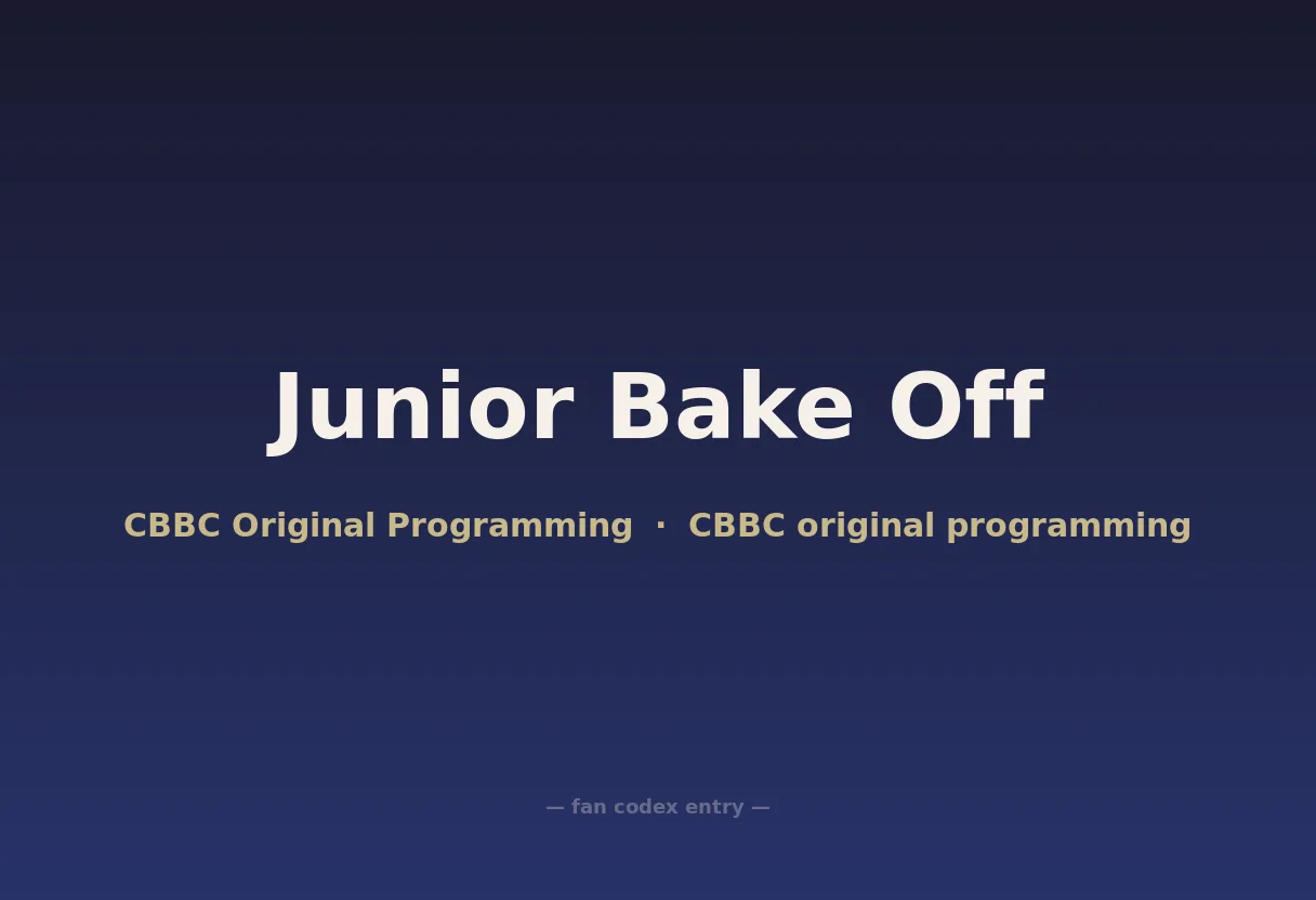 Junior Bake Off