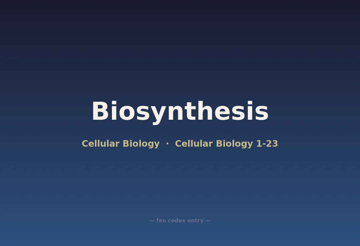 Biosynthesis