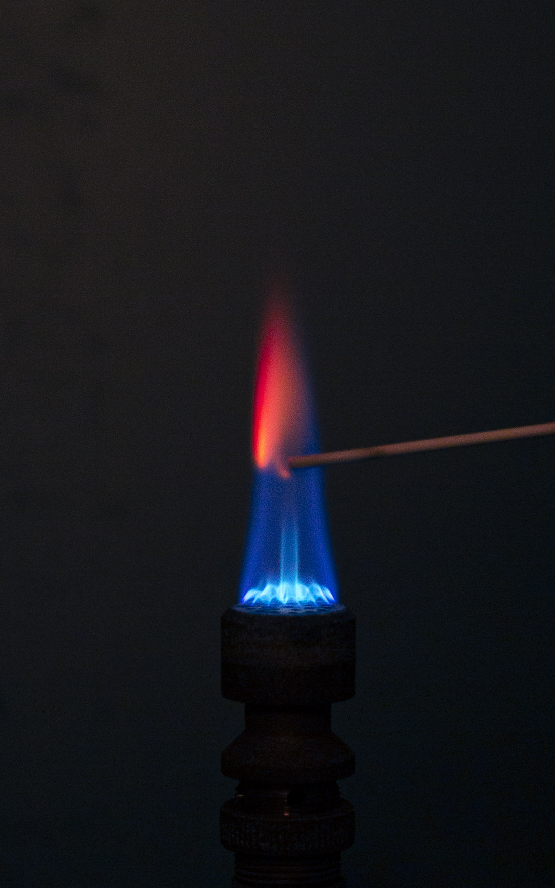 Flammenfärbung Strontium (Sr)