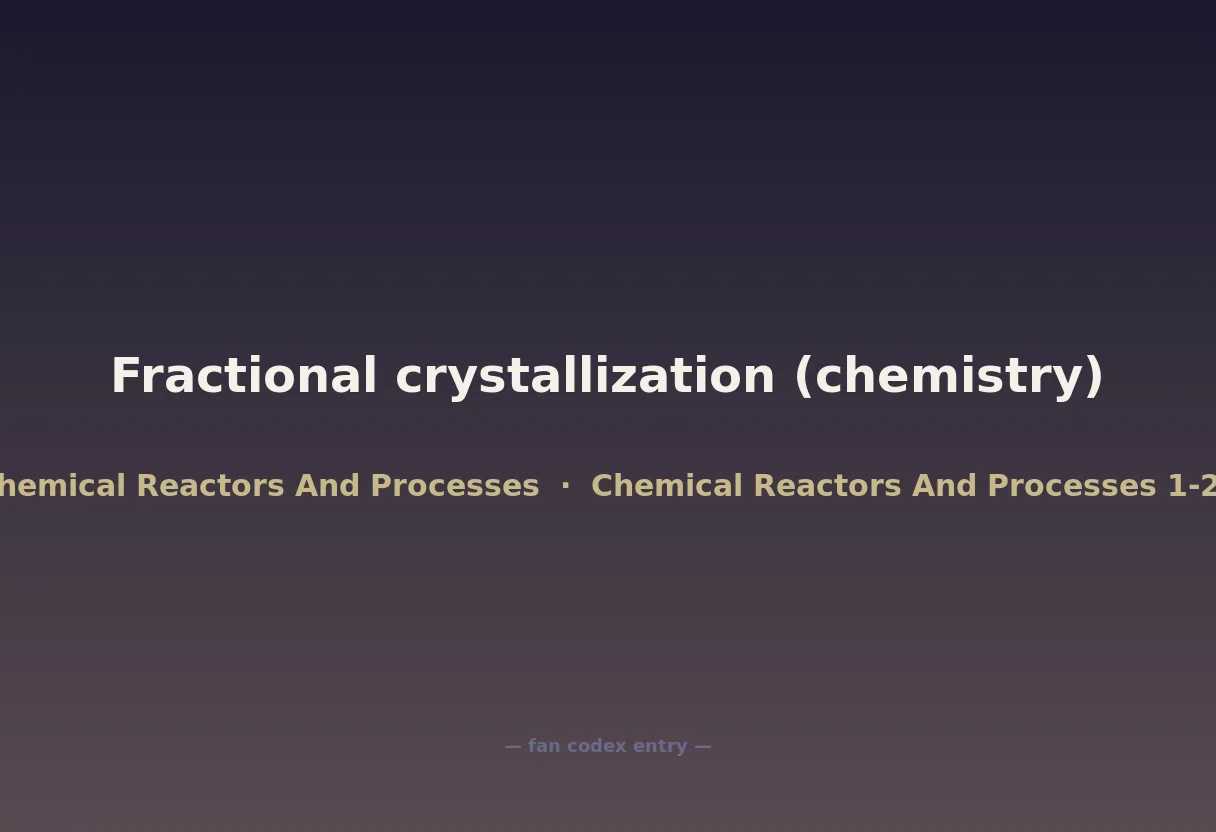 Fractional crystallization (chemistry)