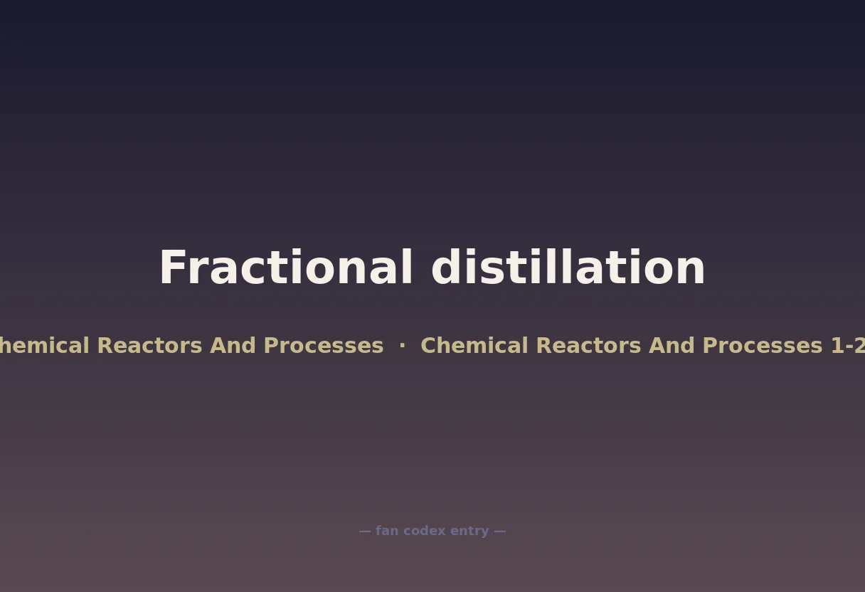 Fractional distillation