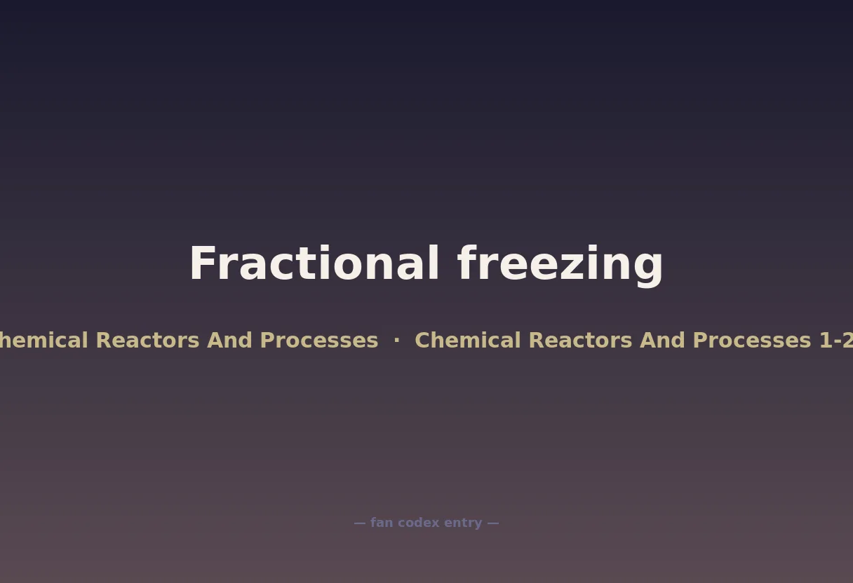 Fractional freezing