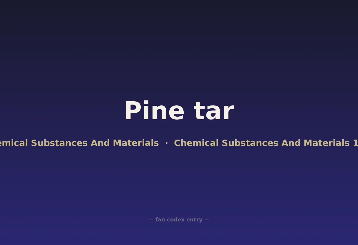Pine tar