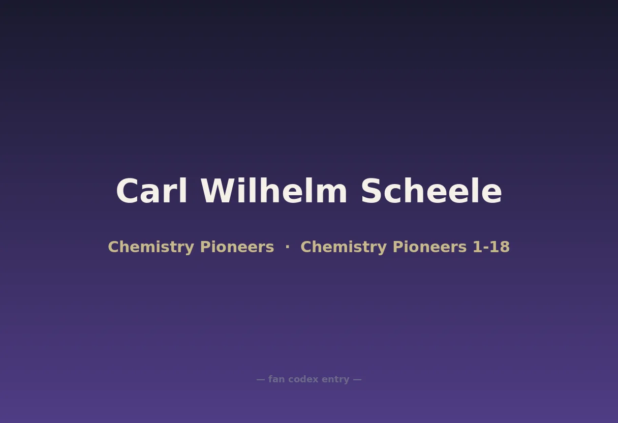 Carl Wilhelm Scheele