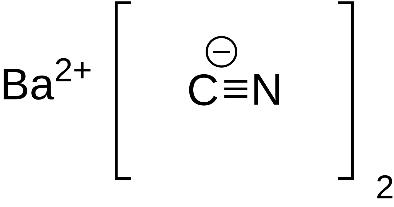 Barium cyanide structure