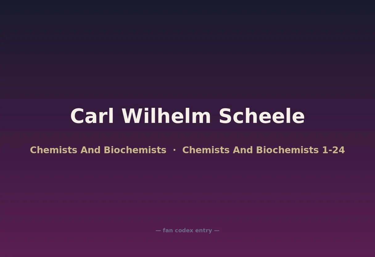 Carl Wilhelm Scheele