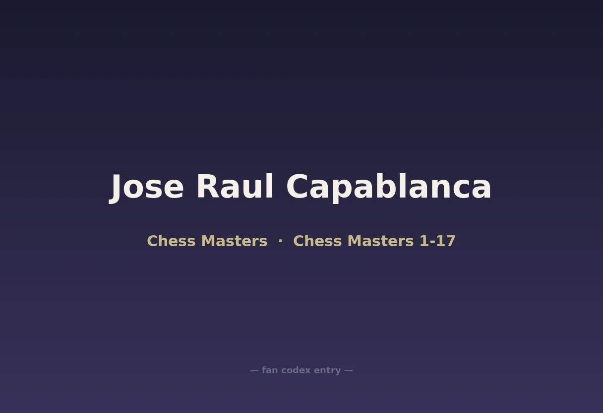 Jose Raul Capablanca