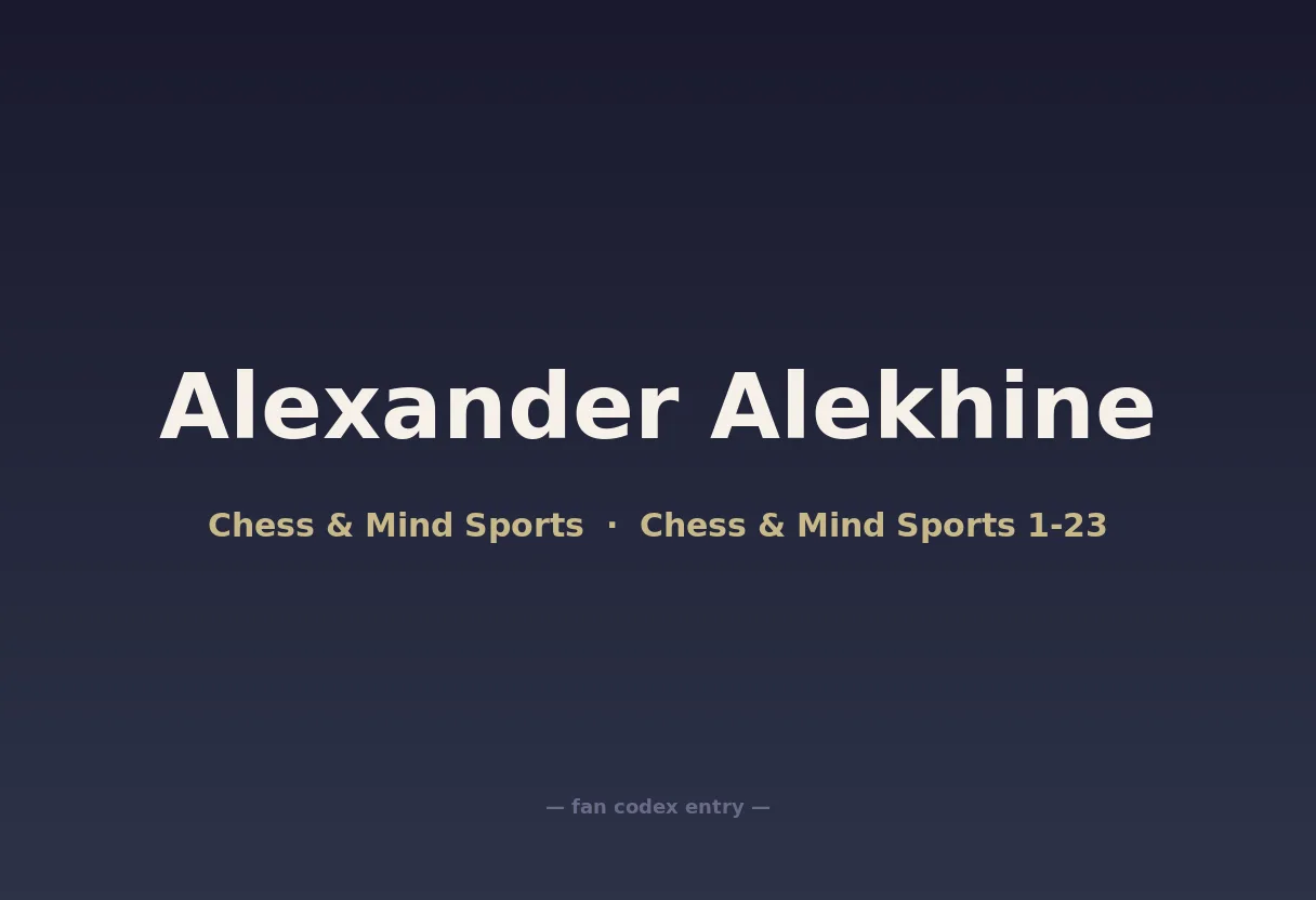 Alexander Alekhine