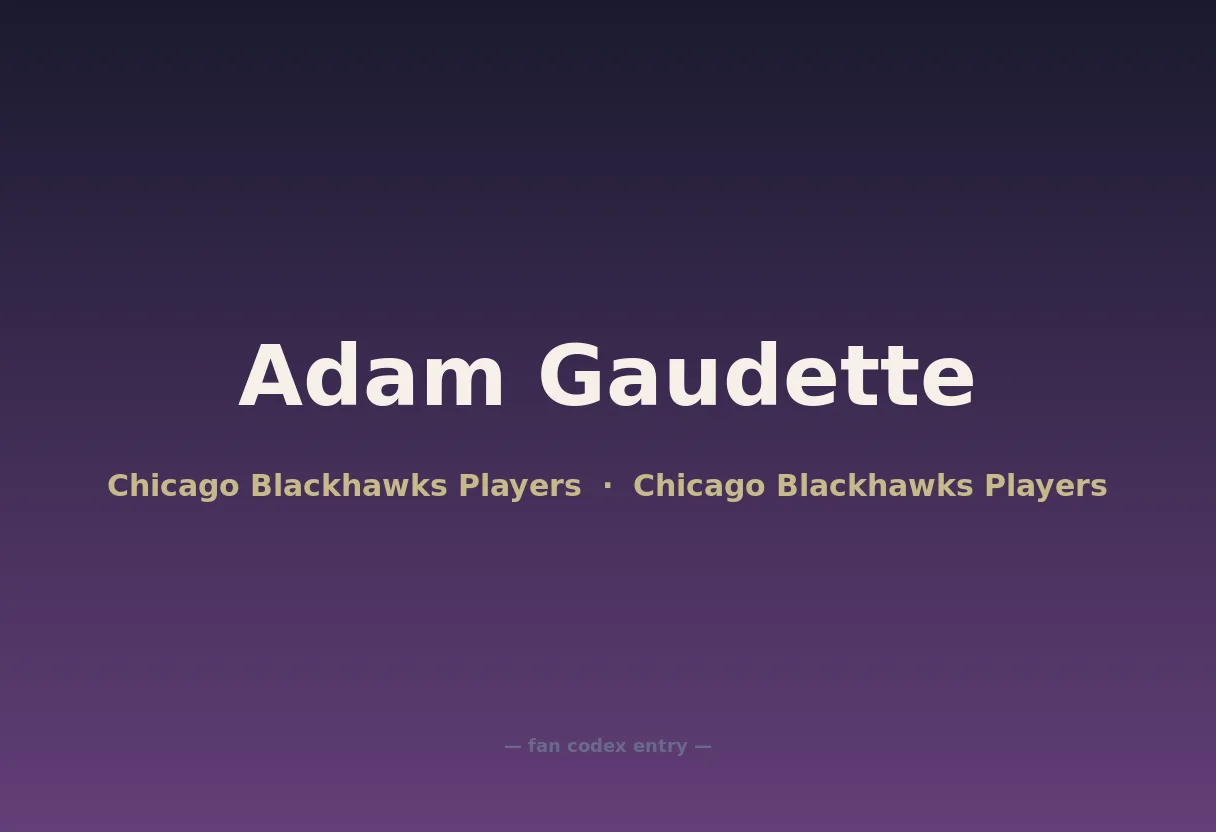 Adam Gaudette