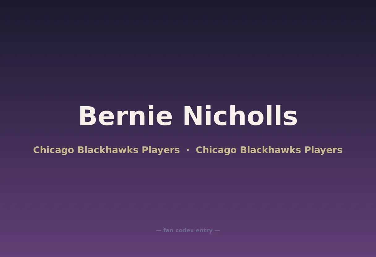 Bernie Nicholls