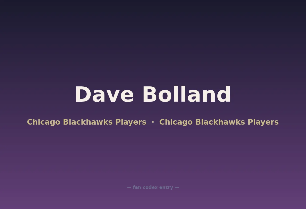 Dave Bolland