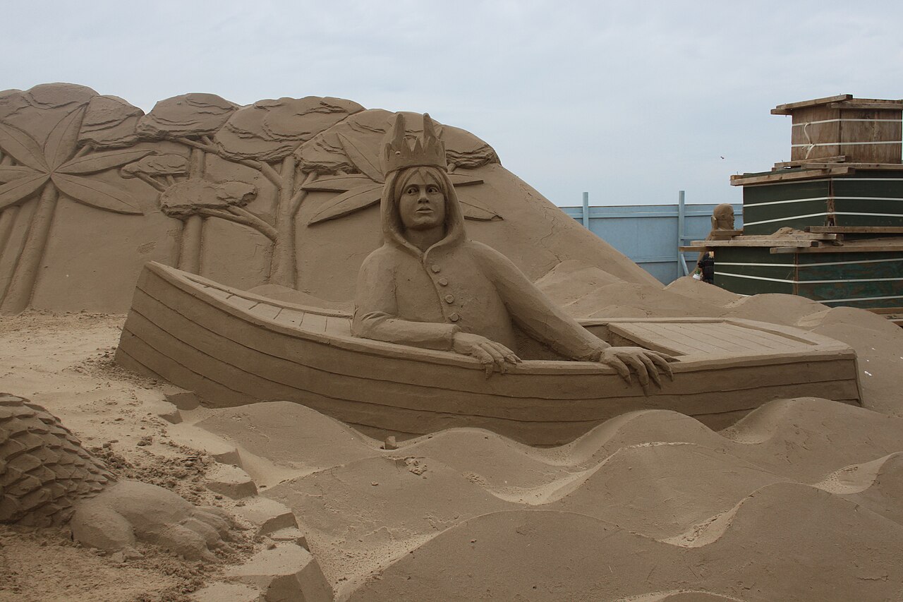 Sand Sculpture at Weston super Mare of Where the Wild Things are by Jan Zelinka