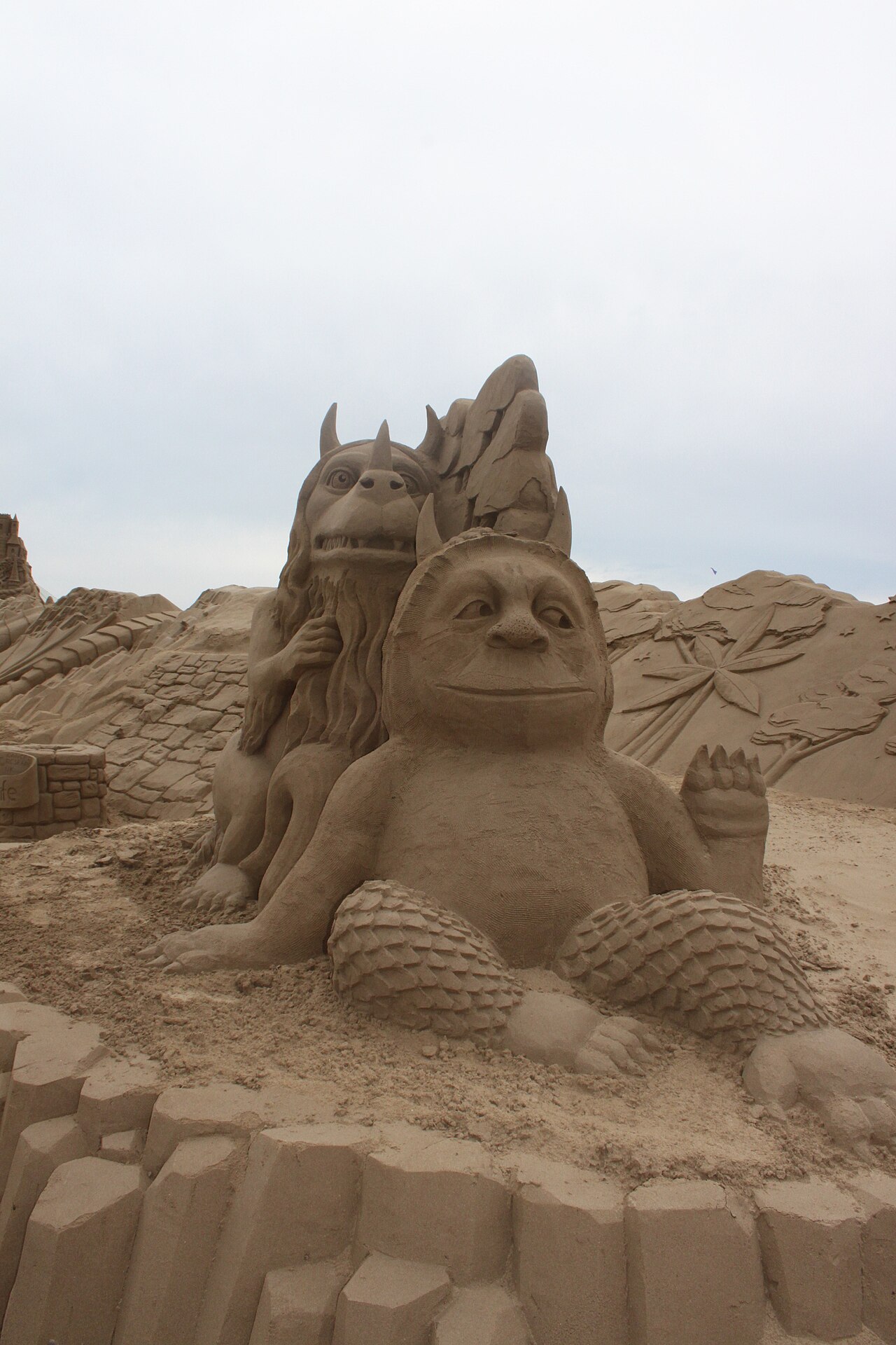 Sand Sculpture at Weston super Mare of Where the Wild Things are by Jan Zelinka 2