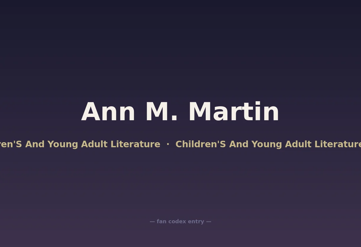 Ann M. Martin
