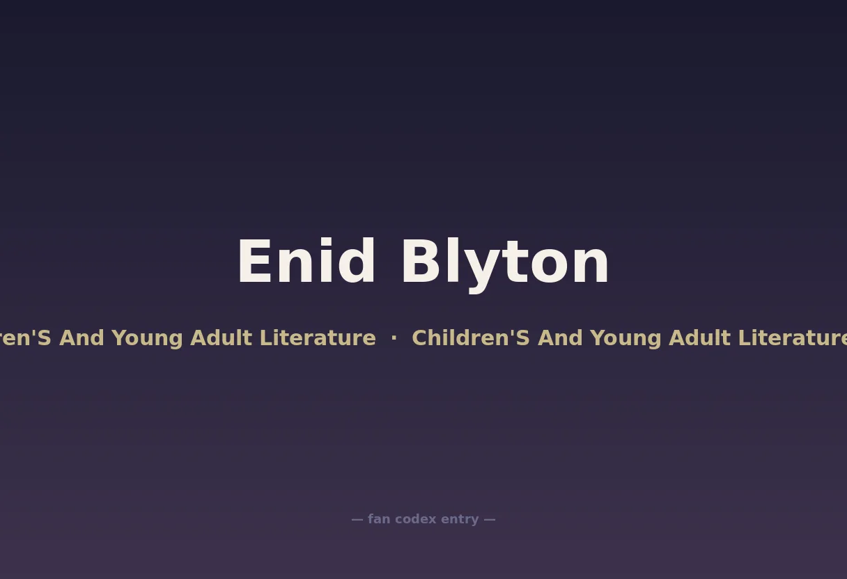 Enid Blyton