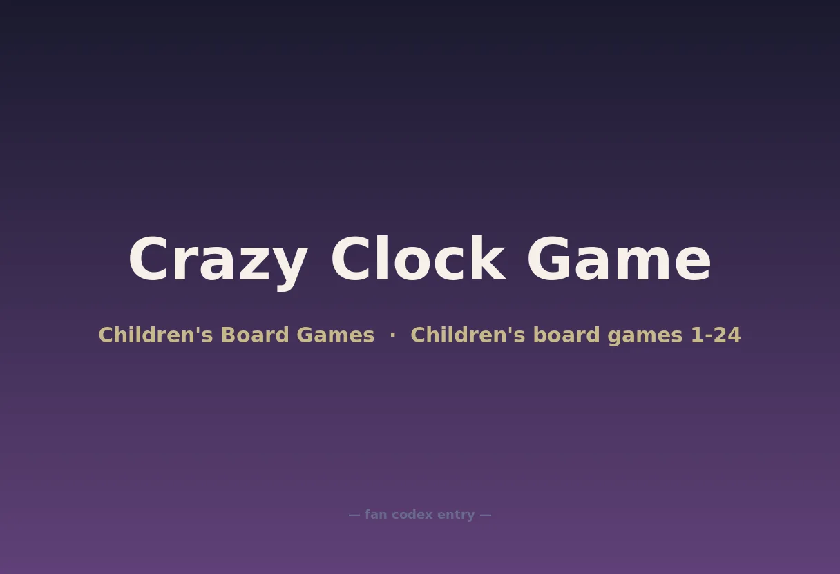 Crazy Clock Game