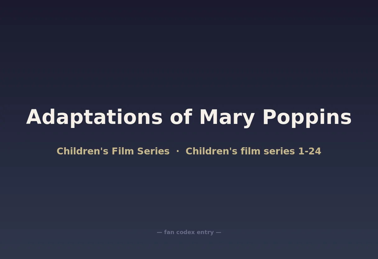 Adaptations of Mary Poppins