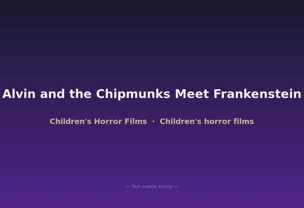 Alvin and the Chipmunks Meet Frankenstein