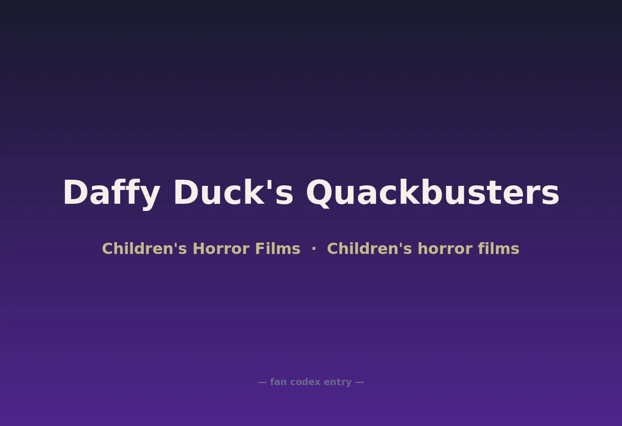Daffy Duck's Quackbusters