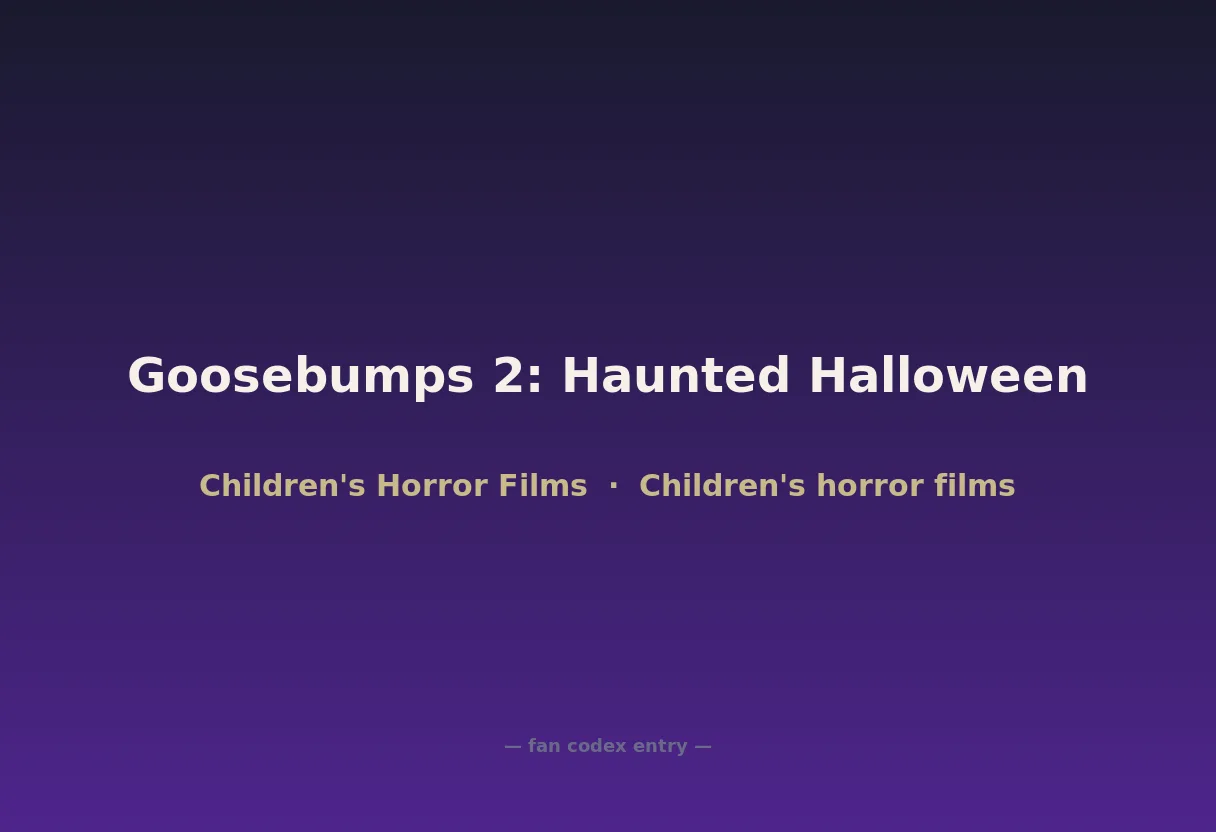 Goosebumps 2: Haunted Halloween