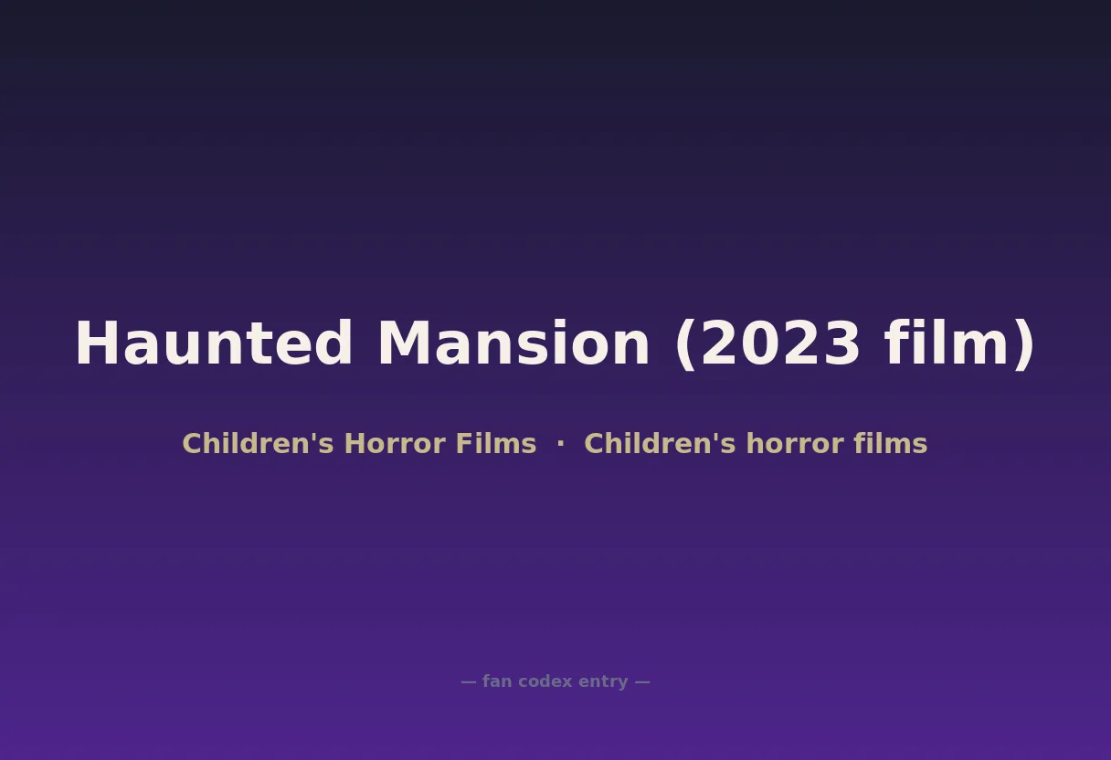 Haunted Mansion (2023 film)