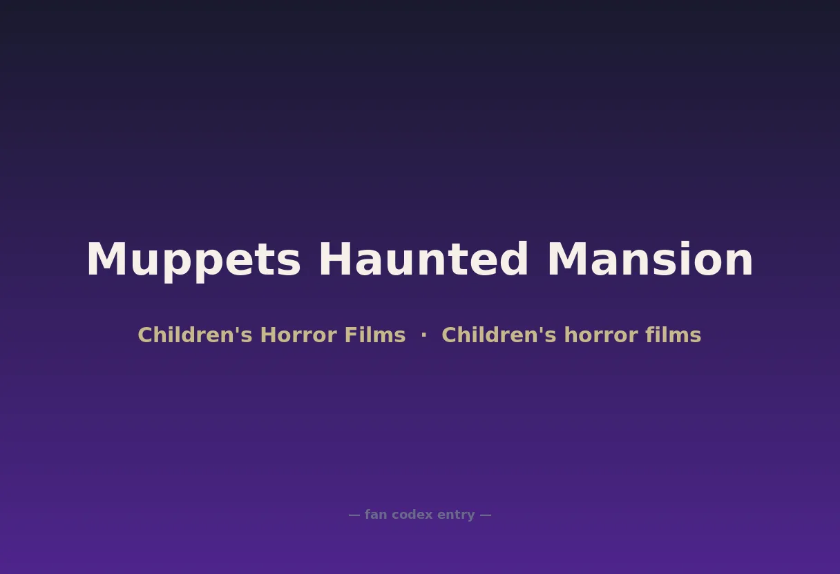 Muppets Haunted Mansion