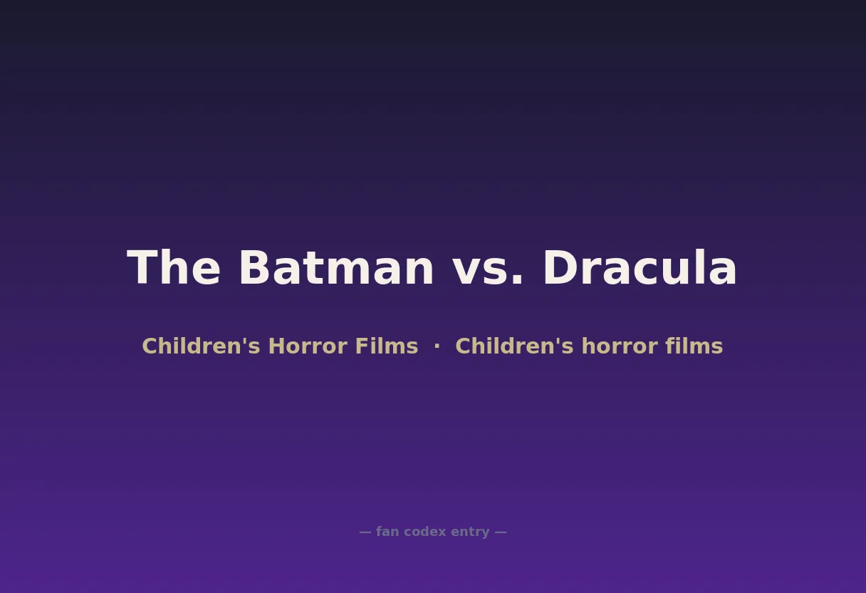 The Batman vs. Dracula