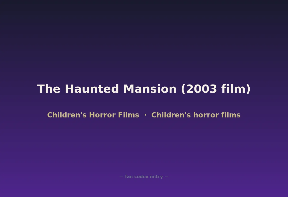 The Haunted Mansion (2003 film)