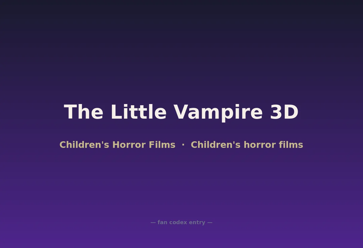 The Little Vampire 3D