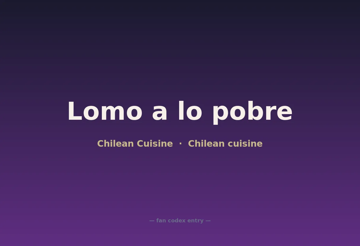 Lomo a lo pobre