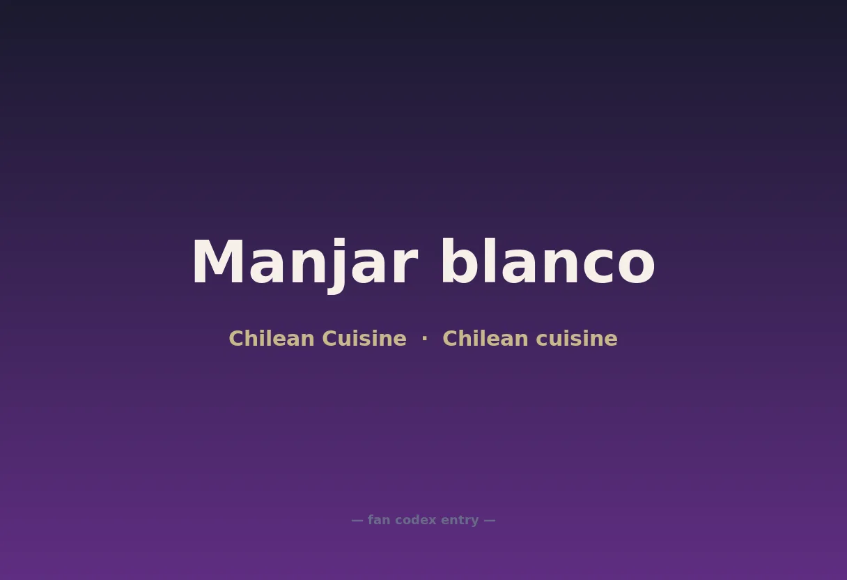 Manjar blanco