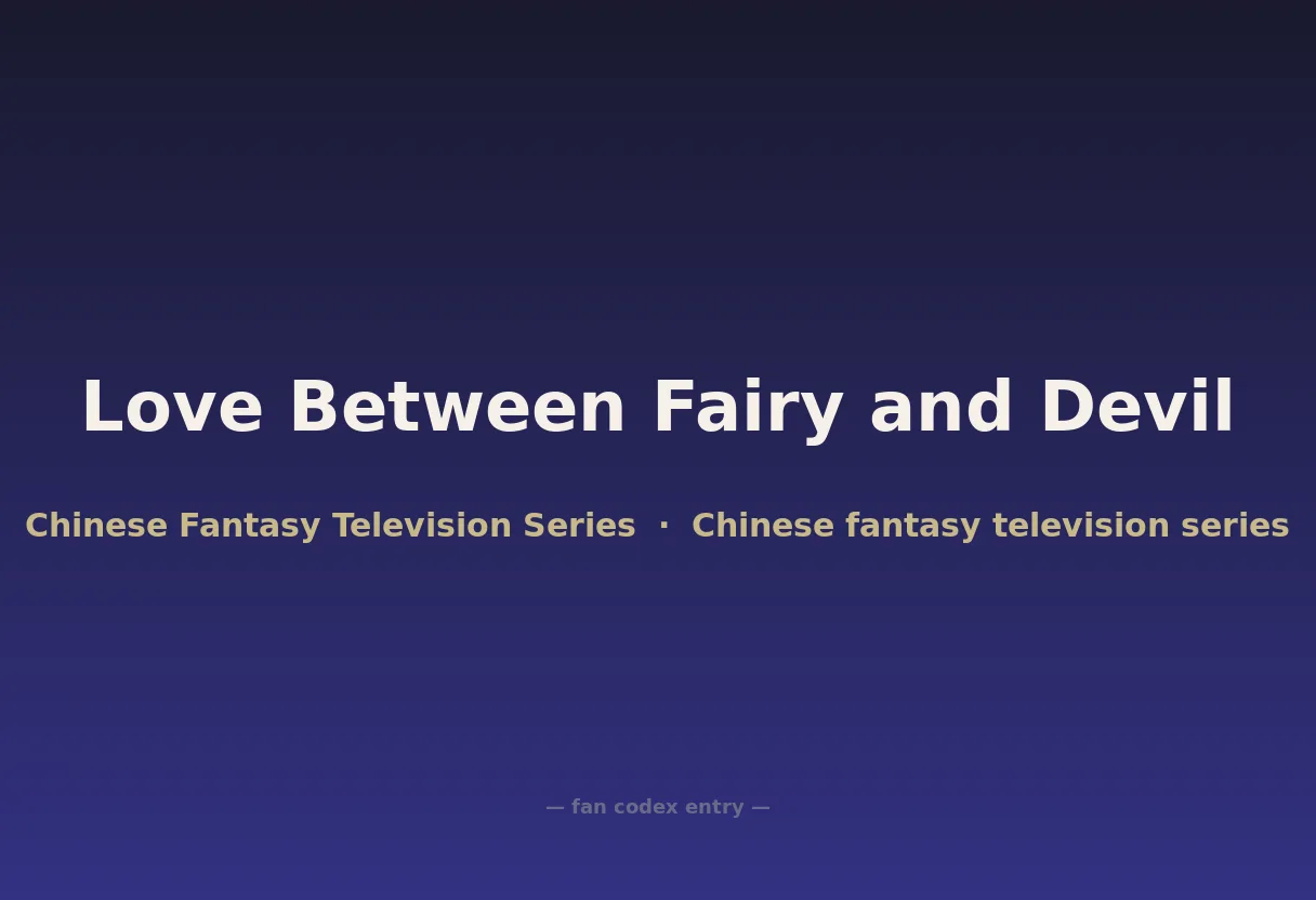Love Between Fairy and Devil