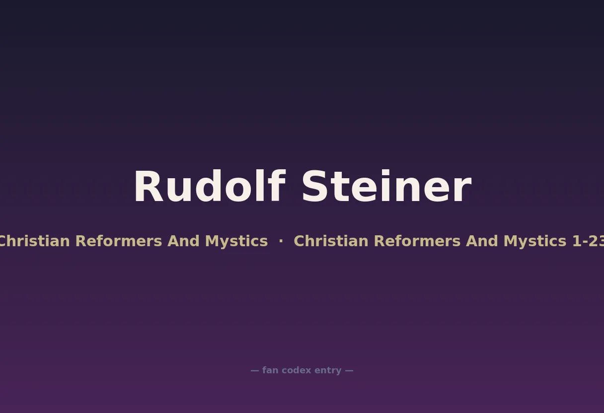 Rudolf Steiner