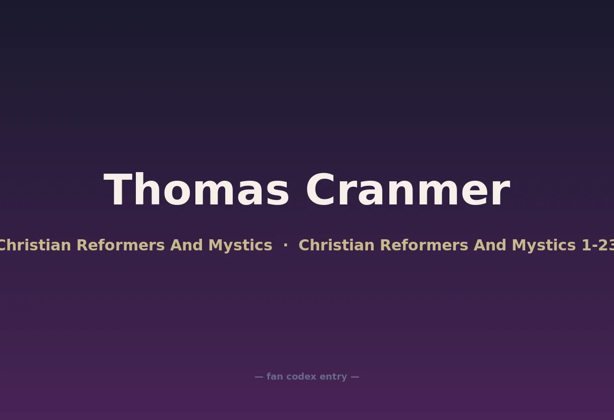 Thomas Cranmer