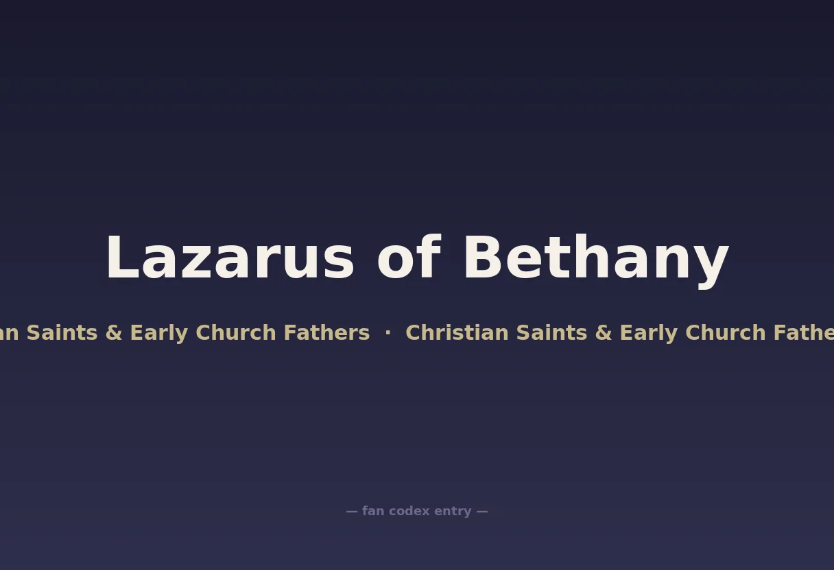Lazarus of Bethany
