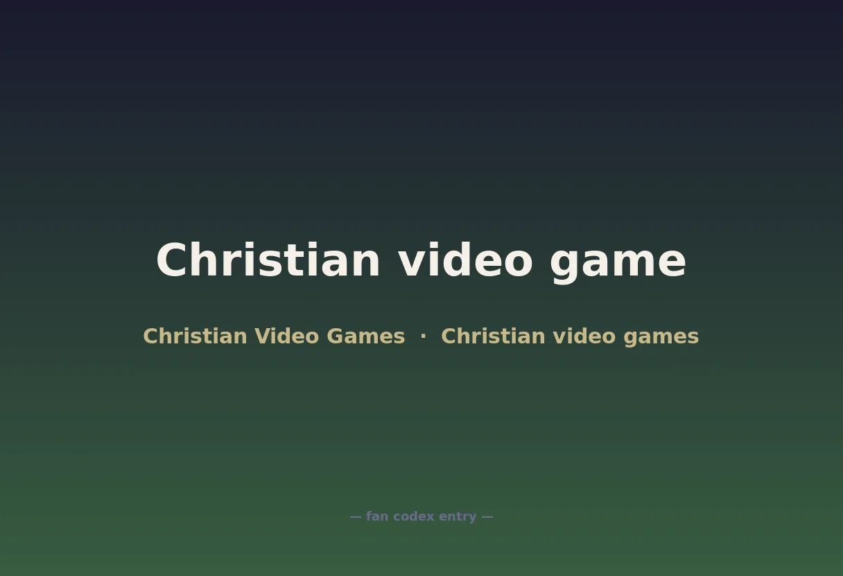 Christian video game