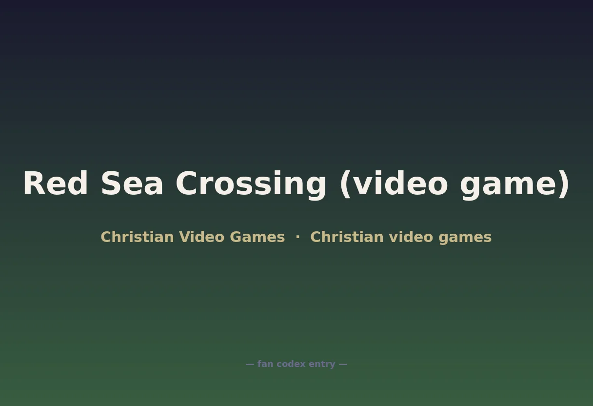 Red Sea Crossing (video game)