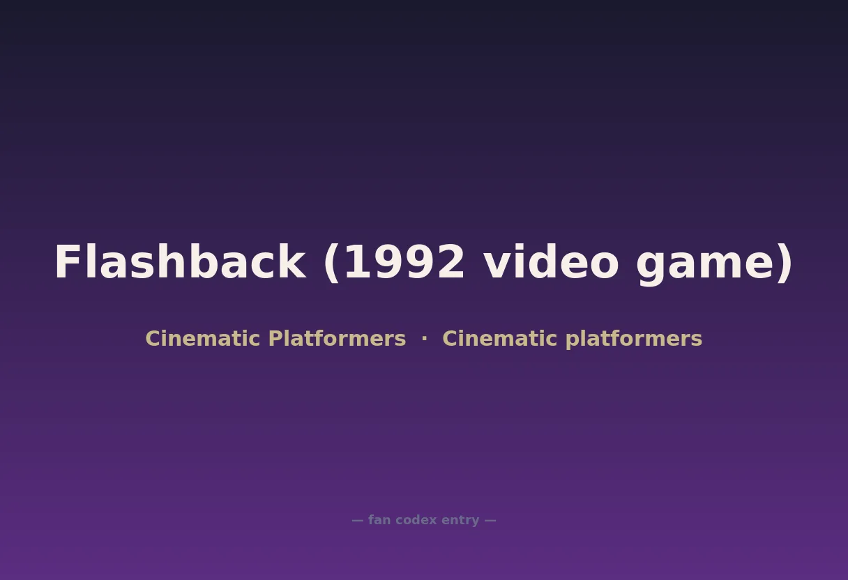 Flashback (1992 video game)
