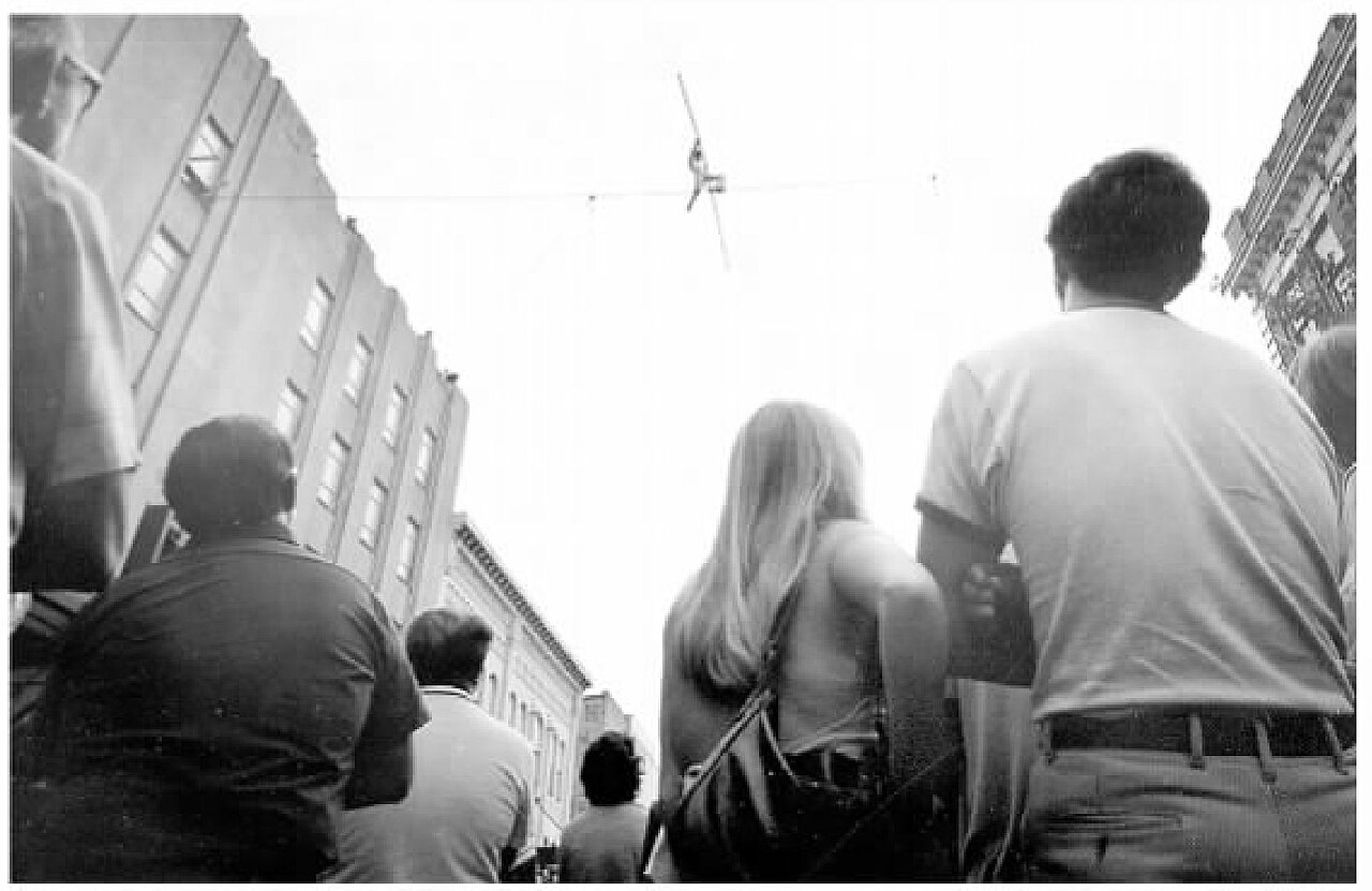 Phillippe Petit - High Wire Walk - 19 Aug MC - Allentown PA