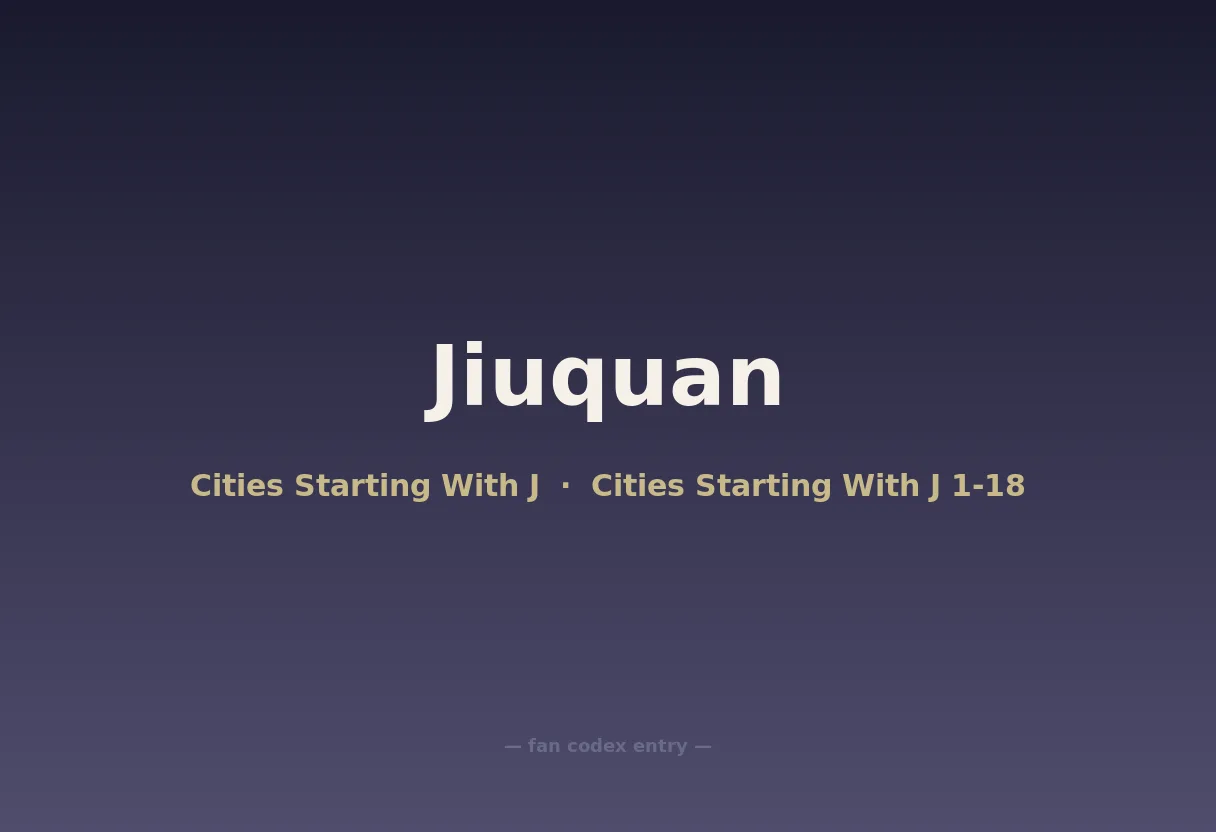 Jiuquan