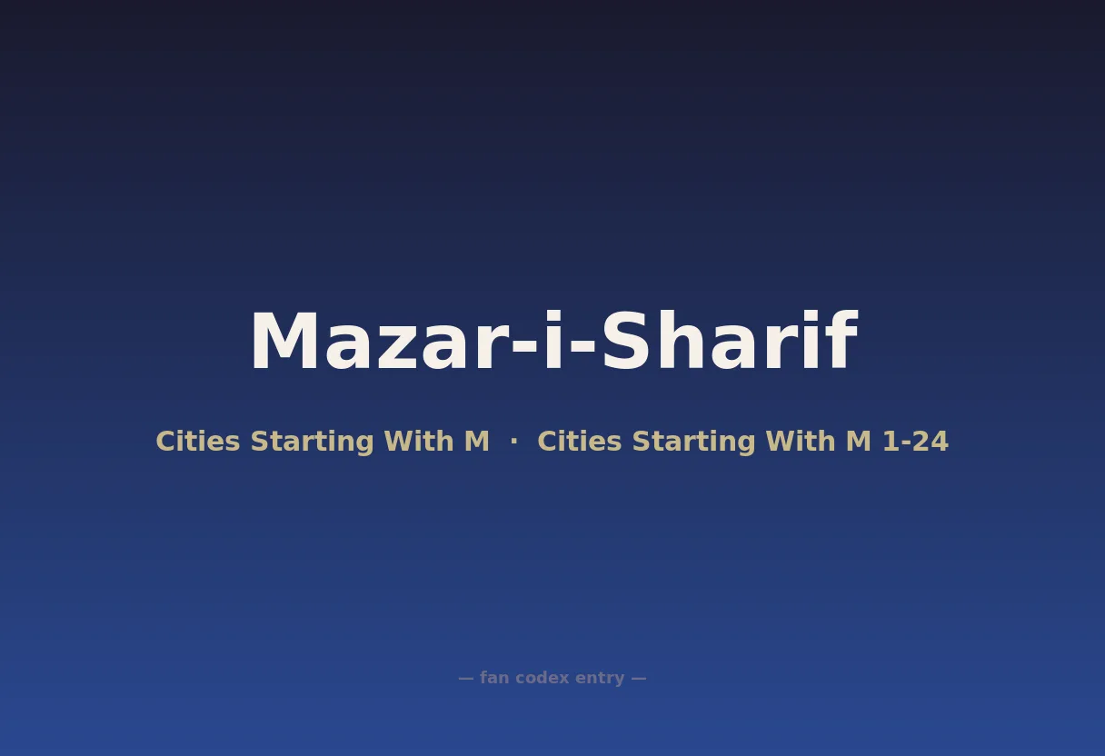 Mazar-i-Sharif