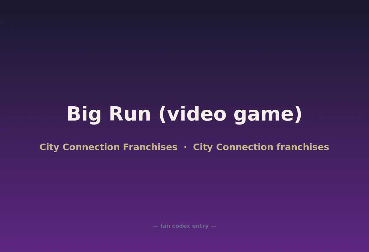 Big Run (video game)