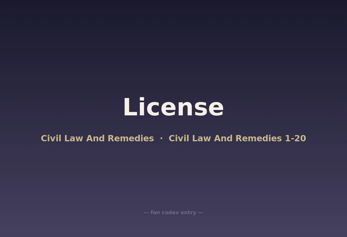 License