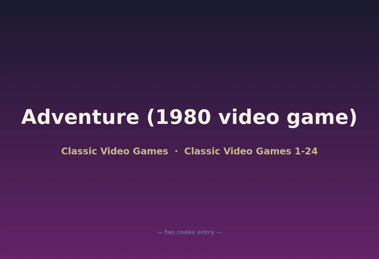 Adventure (1980 video game)