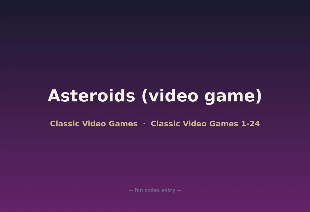 Asteroids (video game)