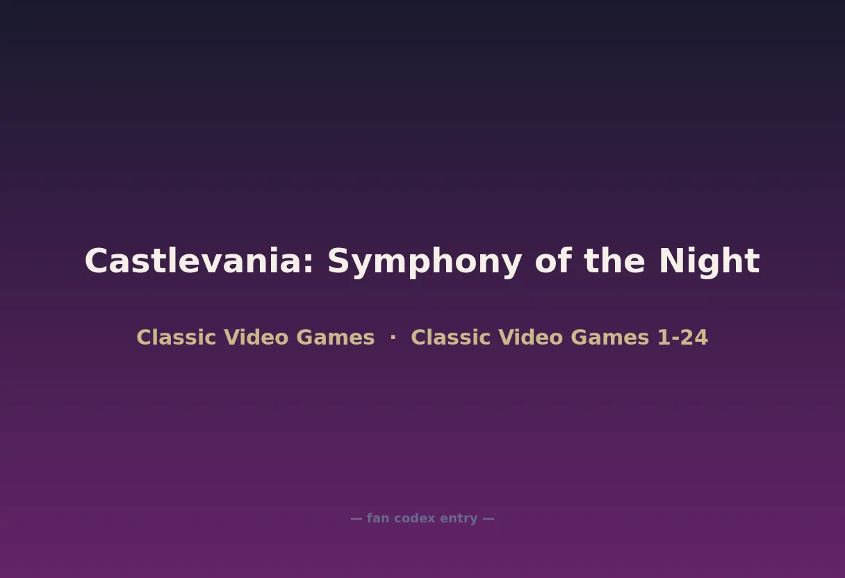 Castlevania: Symphony of the Night