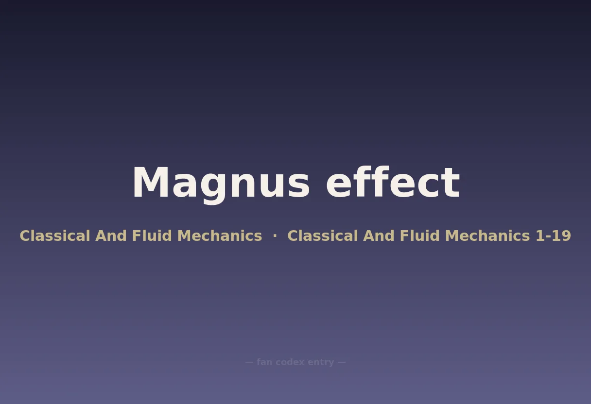Magnus effect