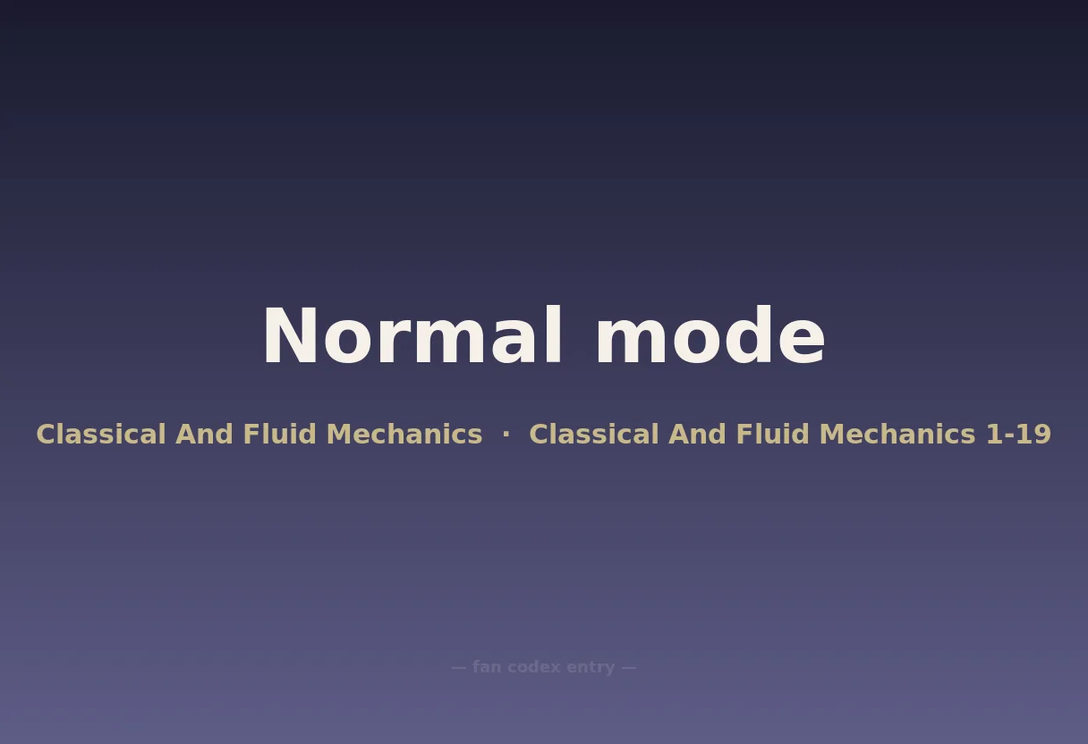 Normal mode