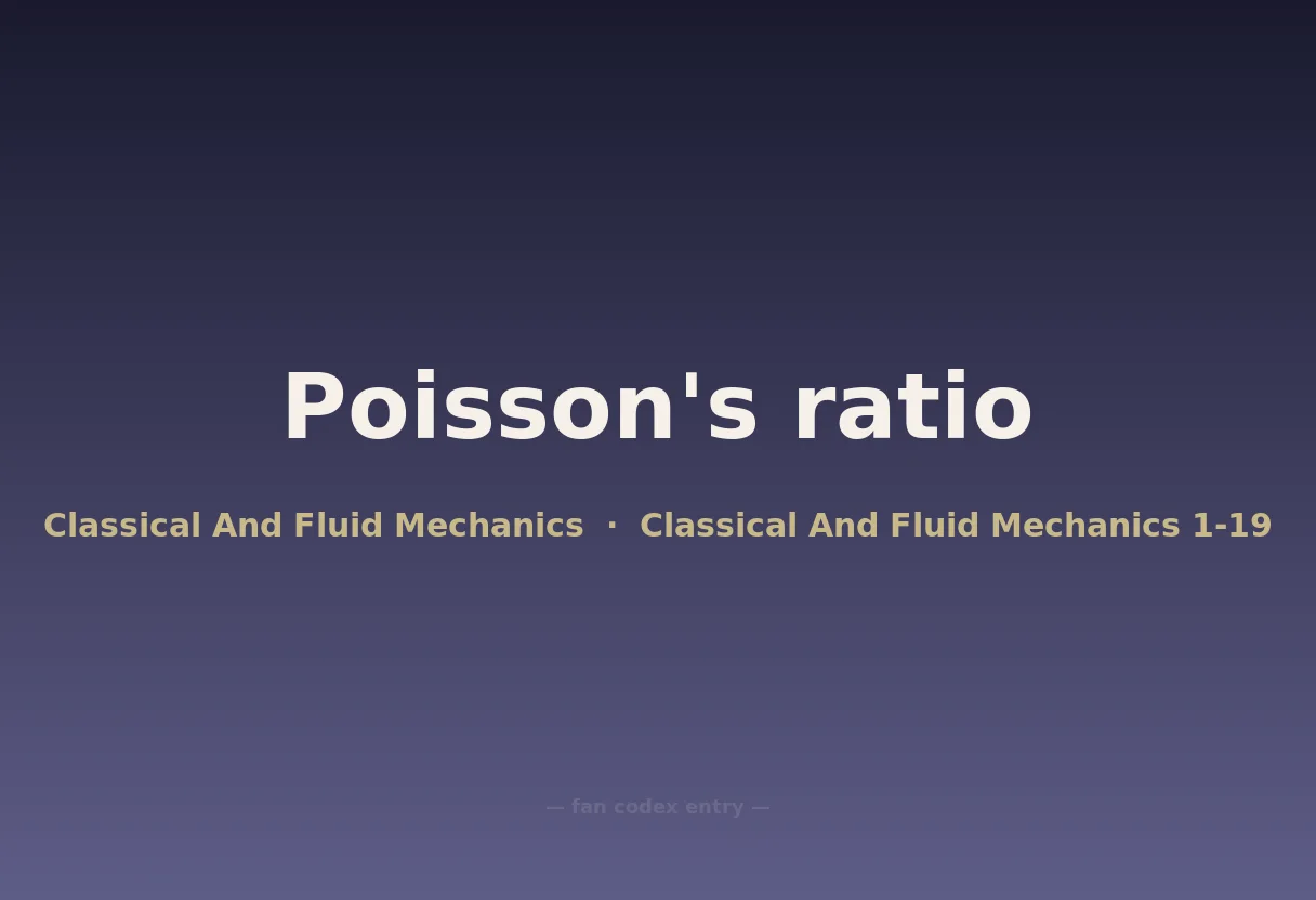 Poisson's ratio