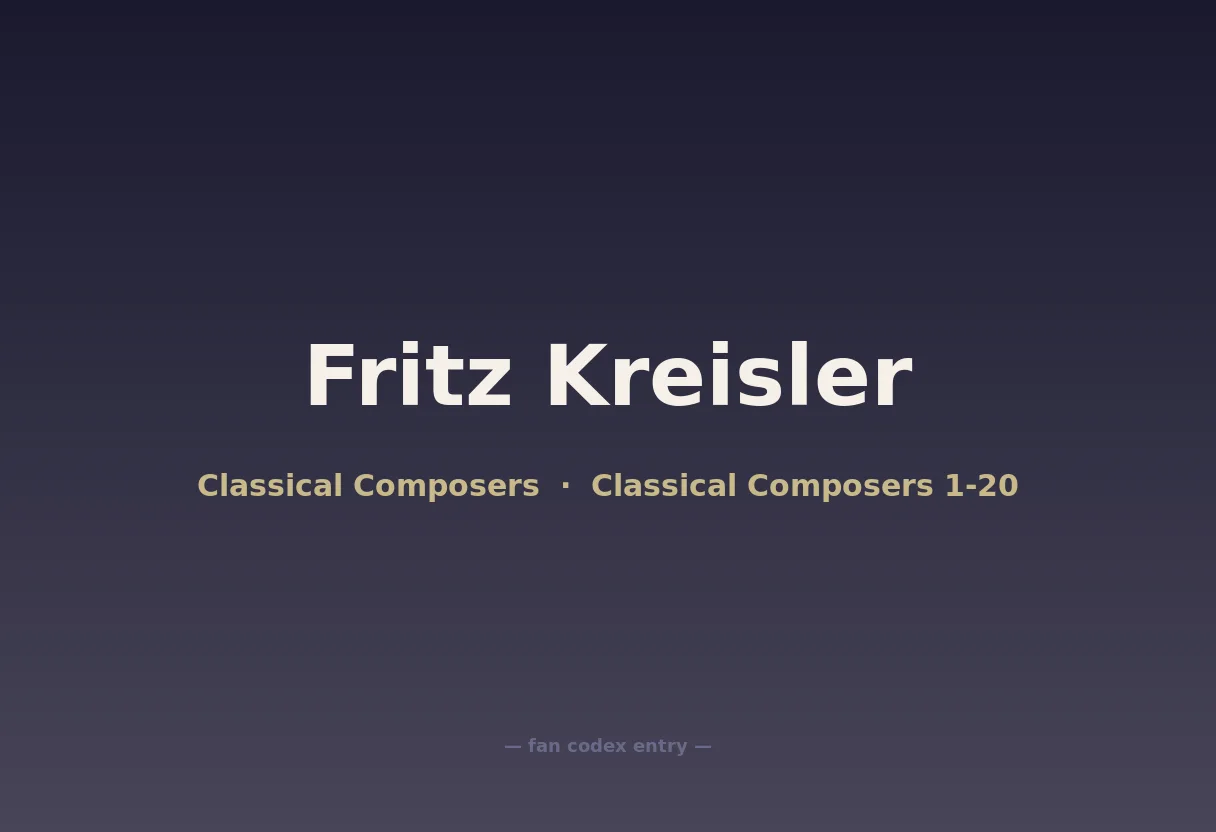 Fritz Kreisler